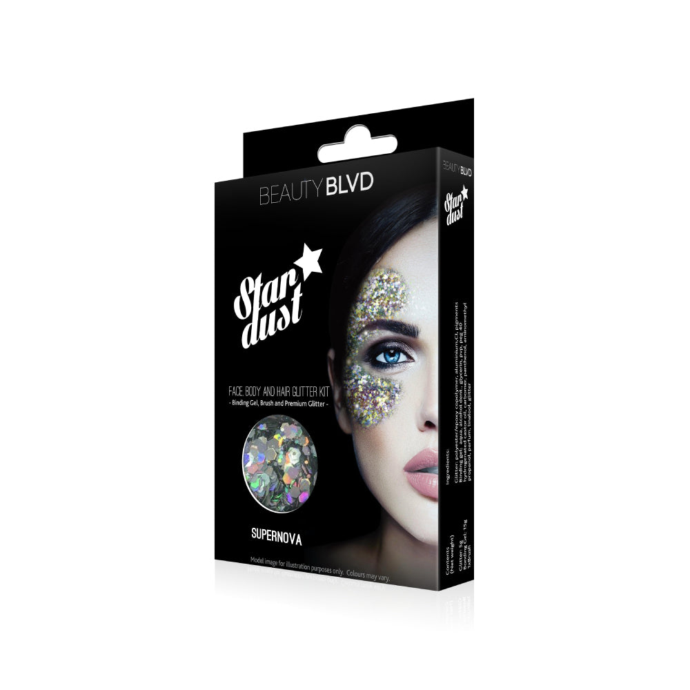 Beauty Blvd supernova stardust face , body And hair glitter Kit